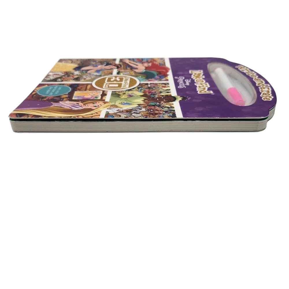 Disney Princess Write-and-Erase Look &‎ Find Wipe Clean Learning Board 20 Pages - Picture 6 of 14